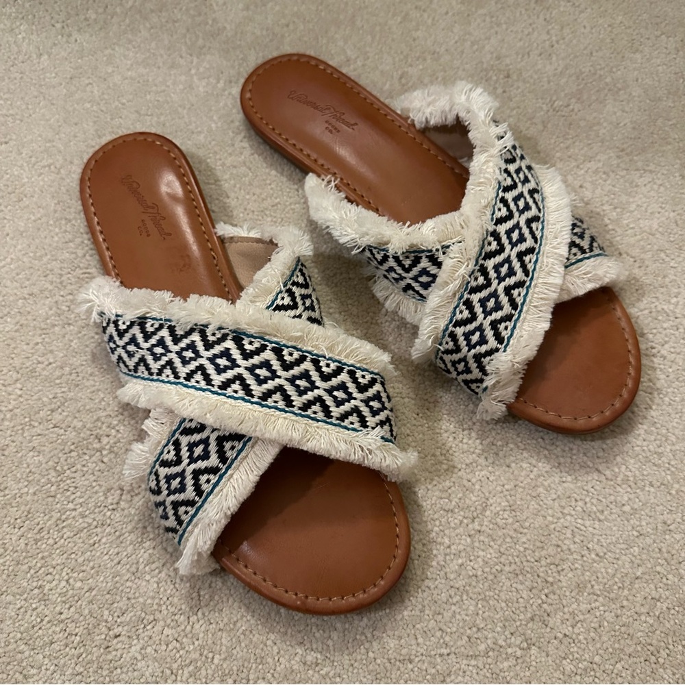 Universal Thread Jupiter Cross Band Slide Sandals